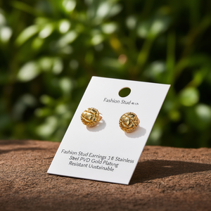 Pendientes de Moda con Cristales, Acero Inoxidable 316L, Baño de Oro PVD, Resistentes y Sostenibles - Product Image 3