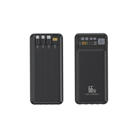 Batterie externe portable Li-Polymar haute capacité 20000 mAh, charge rapide 22,5 W, écran LED, interface de sortie Micro USB, Type-C