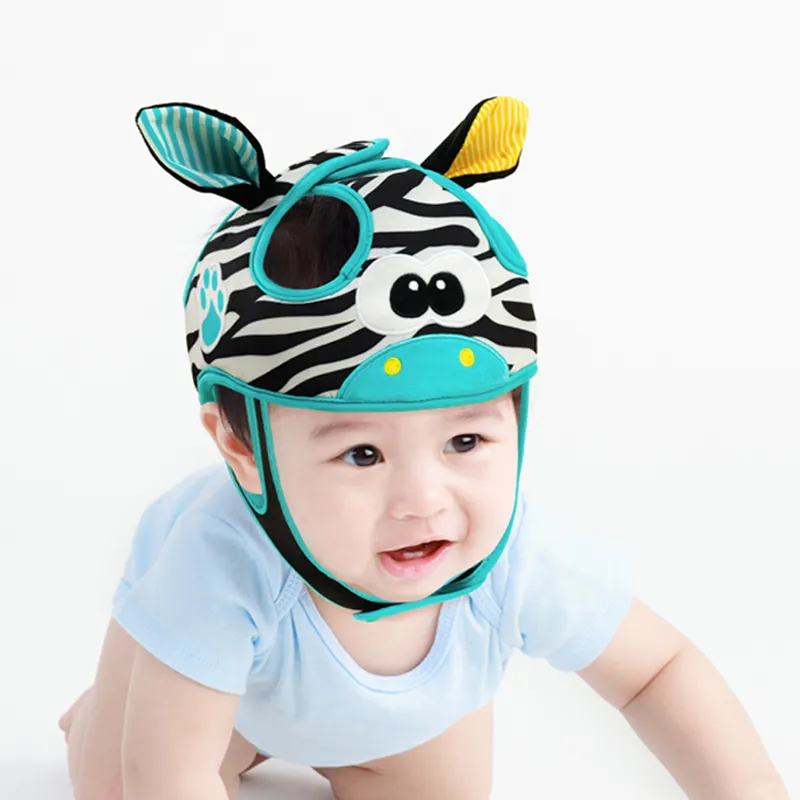 2023 jollybaby Head Protector Breathable Bumper Bonnet Safety Cap Baby Walker Head Helmet for Toddler