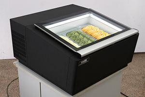 6 Chảo Gelato Ice Cream Showcase hiển thị tủ đông/Tabletop Ice Cream hiển thị Cooler/nhà hàng Máy tính để bàn Ice Cream tủ trưng bày - Product Image 4