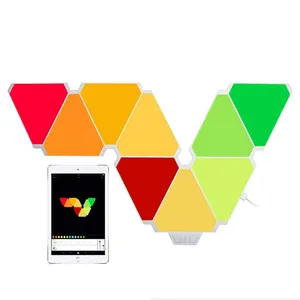 Witop-Iluminación Led para el hogar, diseño DIY, RGB, Kit de Control IC, aplicación mágica, Panel de luz inteligente Triangular