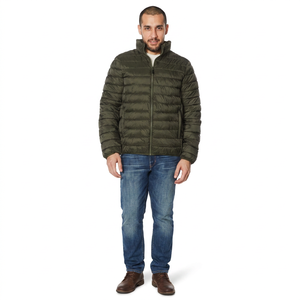 <b>Men's</b> Casual Stylish Reversible Puffer <b>Jacket</b> High Quality Hooded Collar <b>Long</b> Bubble Coated Full-Sleeve Winter New Fabric Letter - Product Image 1