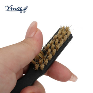 Cepillo para zapatos Yinste con cerdas suaves de pelo de cerdo para limpiar y cuidar los zapatos - Product Image 4
