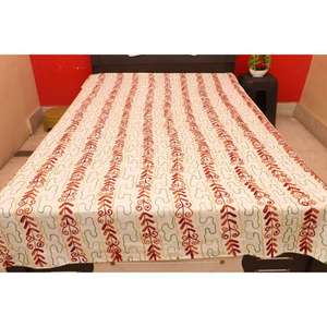 Sábana de lujo de estilo bohemio tamaño Queen diseño geométrico cubierta de algodón Suzani Wedding Technics elegante regalo de Hotel para uso doméstico - Product Image 1