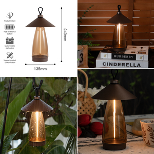 Đèn bàn không dây tùy chỉnh bán buôn, đèn <span class=keywords><strong>LED</strong></span> sạc lại, điều chỉnh độ sáng không cấp độ, ánh sáng trắng ấm, đèn bàn di động, đèn cắm trại - Product Image 2