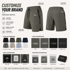 Shorts de sport athlétiques pour hommes, personnalisés, de qualité supérieure, à séchage rapide, pour la course à pied, la gym, l'entraînement, vêtements à marque privée - Product Image 3