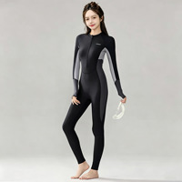 Combinaison de plongée intégrale à manches longues et jambes longues, protection solaire, coupe ajustée et conservatrice, pour surf, plongée et snorkeling