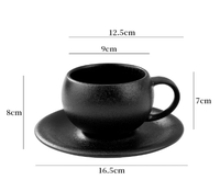 Europäisches Porzellan Eiförmiges Latte-Art Tassen- und Untertassen-Set Langlebige Kommerzielle Teetassen & Untertassen - TRESUN Marke für Hochzeiten