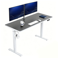 Bureau debout électrique réglable en hauteur, ergonomique, en acier, pliable, Hetium, avec support pour écran