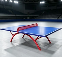 Table de ping-pong d'extérieur, modèle pliable pour la maison, imperméable, résistante à la pluie et au soleil, surface de jeu standard, haute densité
