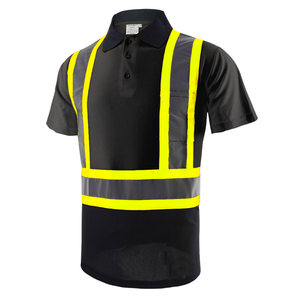 Polo de sécurité haute visibilité réfléchissant <span class=keywords><strong>pour</strong></span> hommes en cinq couleurs vives, vêtements de travail respirants <span class=keywords><strong>pour</strong></span> la construction et la circulation - Product Image 5