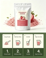 Voedingsmiddelkwaliteit aardbeipoeder, aardbeienfruitpoeder, groothandel, fabriekslevering