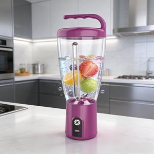 Mixeur portable robuste 150W compatible voiture, 1000ml, rechargeable USB, sans fil, alimenté par batterie, sans BPA, pour broyage de glace et jus - Product Image 4