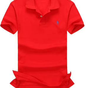 Zomer Heren Korte Mouwen Beroemde Shirt Katoenen Revers Borduurwerk Losse Business All Casual Plus Size T-Shirt <span class=keywords><strong>Pl</strong></span> - Product Image 3