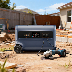 สถานีไฟฟ้าพกพา 2400W 2400Wh LiFePO4 110V 220V ขายดีที่สุด เครื่องกำเนิดไฟฟ้าพลังงานแสงอาทิตย์สำรอง ได้รับการรับรองสำหรับเครื่องมือไฟฟ้า - Product Image 4