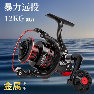 Caña de Pescar de Larga Distancia Totalmente Metálica para <span class=keywords><strong>Pesca</strong></span> <span class=keywords><strong>con</strong></span> Señuelos, Carrete de <span class=keywords><strong>Pesca</strong></span>, Caña para <span class=keywords><strong>Pesca</strong></span> en Roca y Balsa, <span class=keywords><strong>con</strong></span> Carrete Giratorio y Cebo Artificial - Product Image 5