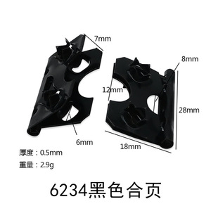 6234 Hinge Black Barbed Connectors For Picture <b>Frame</b> Back <b>Clips</b> Surface Mount Durable Minimalist Design - Product Image 5