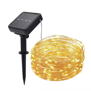 <span class=keywords><strong>Guirlande</strong></span> <span class=keywords><strong>lumineuse</strong></span> LED en fil <span class=keywords><strong>de</strong></span> cuivre à énergie solaire, étanche, pour extérieur, jardin, maison, décoration <span class=keywords><strong>de</strong></span> fête <span class=keywords><strong>de</strong></span> Noël, télécommande - Product Image 1
