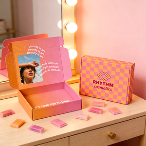 Custom Folding Luxury Paper Shipping Kraft Mailer <b>Box</b> Cosmetic <b>Cardboard</b> <b>Gift</b> Packaging Boxes - Product Image 2