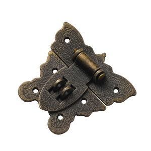 Butterfly <b>Box</b> Clasp Zinc Alloy Antique Bronze Embossed Jewelry <b>Box</b> <b>Lock</b> Flip Top Closure For Wooden Gift Packaging - Product Image 5