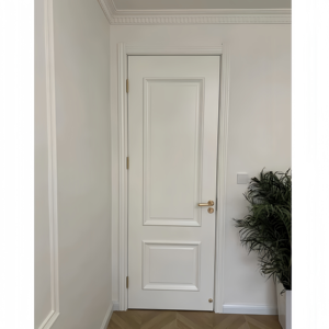 <span class=keywords><strong>Porte</strong></span> personnalisée en bois massif MDF <span class=keywords><strong>de</strong></span> style crème française avec peinture sur verre pour usage interne dans les maisons, hôtels et appartements - Product Image 3