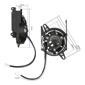 NICECNC pour <span class=keywords><strong>KTM</strong></span> 2024 <span class=keywords><strong>EXC</strong></span> 300 TBI Ensemble de ventilateur de refroidissement électrique du radiateur <span class=keywords><strong>EXC</strong></span>-F 350 SX 250 SXF 450 Husqvarna TE 300 FE 450 350 EC 300 - Product Image 6