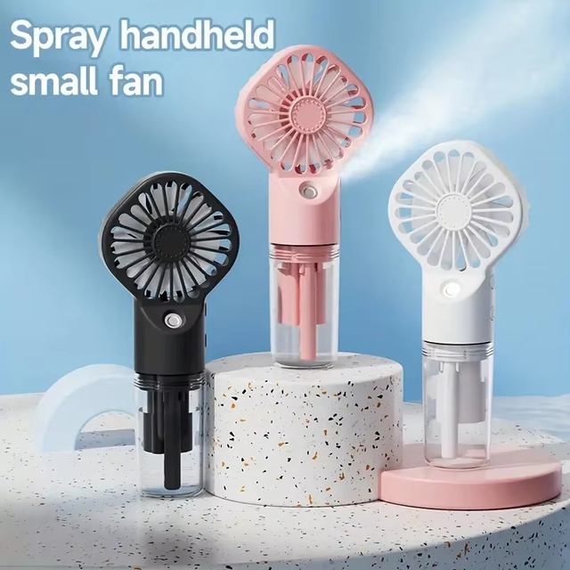 Portable Rechargeable USB Mini Face Steamer Fan Battery Operated Handheld Misting Fan for Outdoor Travel Smart Perfume Dispenser