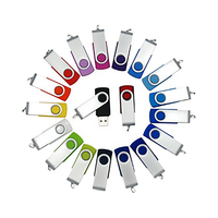 Bisnis Grosir USB 2.0 32GB Flashdisk Metal Putar Custom Promosi Stok Baru
