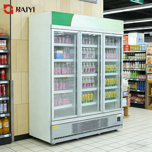 Réfrigérateur commercial vertical avec vitrine, congélateur 3 portes, réfrigérateur-congélateur vertical pour supermarché, <span class=keywords><strong>porte</strong></span> en verre pour crème glacée - Product Image 1
