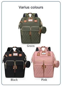 Çok fonksiyonlu anne çantası yüksek kaliteli seyahat mumya bebek bezi çantası sırt çantası 3 in 1 bezi çantası