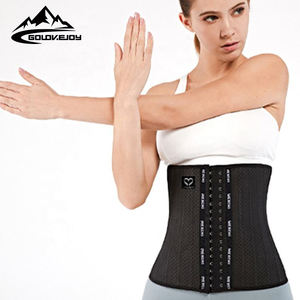 GOLOVEJOY-<span class=keywords><strong>faja</strong></span> colombiana 100% de látex para mujer, ropa moldeadora de Fitness, corsé debajo del pecho de acero, entrenador de cintura - Product Image 3