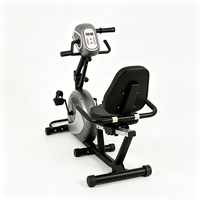 Bicicleta de Ejercicio Reclinada Eléctrica Portátil Directa de Fábrica con Resistencia Ajustable y Monitor LCD para Rehabilitación y Fitness en Casa