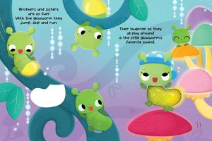 Hora de acostarse para Glowworm Libro de tablero con luz y tacto sensorial para niños - Product Image 5
