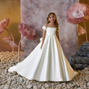 S0877N 2026 vestido de noche europeo y americano falda hinchada cola rendimiento anfitrión cumpleaños Piano anfitrión - Product Image 1
