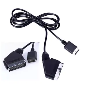 SYY 1.8m RGB Cabos de Scart Cabo Conector para PS1 PS2 PS3 TV AV Cabo Controlador de jogos Acessórios