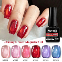 Vente directe d'usine MTSSII, gel à ongles magnétique Chasing Dream, 6 couleurs, professionnel, longue durée, résistant à l'usure, gel à ongles durcissant