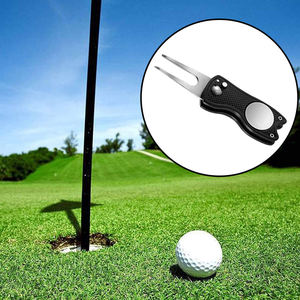 Herramienta de Golf Plegable de Acero Inoxidable OEM, Herramienta Magnética para Reparar Divots de Golf, Marcador de Pelota de Golf con Logotipo Personalizado - Product Image 6