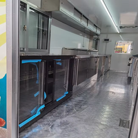 Camion de restauration rapide mobile personnalisé de 18 pieds pour beignets/glace/desserts sucrés avec équipement de cuisine complet
