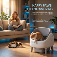 Bac à litière automatique pour chats, choix écologique et durable
