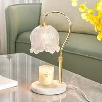 Lampe chauffe-cire électrique avec source lumineuse GU10, diffuseur d'aromathérapie pour chambre et maison
