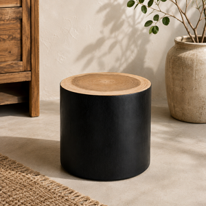 Blora <b>Trunk</b> Side <b>Table</b> From Solid Teak Root Wood Wabi-Sabi Design Living Room Furniture Easy Assembly - Product Image 2