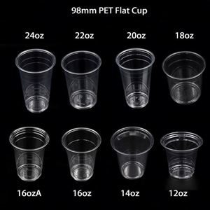 Gobelets en plastique PET de 16 oz avec couvercles, logo personnalisé, pour boissons froides à emporter, jus, café - Product Image 6