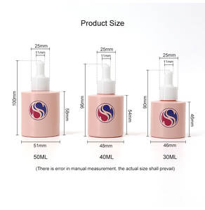 ราคาดี ขวดแก้วเปล่าแบบหยด ขนาด 20 มล. 50 มล. 60 มล. <span class=keywords><strong>สีชมพู</strong></span> สำหรับบรรจุเซรั่มบำรุง<span class=keywords><strong>ผม</strong></span> บำรุงผิวหน้า น้ำมันบำรุงเครา พร้อมฝาสีดำ  รับผ<span class=keywords><strong>ล</strong></span>ิตตามแบบ - Product Image 5