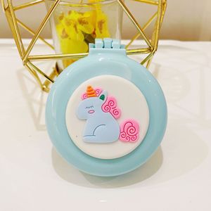 Bán Buôn Nhiều Màu Mini Gấp Du Lịch Pop-up Túi Khí Tóc Bàn Chải Phim Hoạt Hình Dễ Thương Vòng Túi Lược Với Gương - Product Image 6