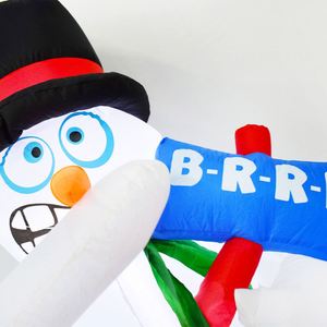 Décorations de Noël gonflables personnalisées en polyester de 7 pieds, auto-gonflables en quelques minutes, bonhommes de neige gonflables durables pour l'extérieur – Direct Usine - Product Image 3