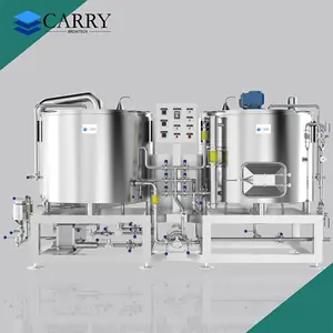 Set Lengkap Komersial 300l 500l 1000l 1500l 1800l 2000 Liter Mini Micro Brewhouse Peralatan Pembuatan Bir Sistem Pembuatan Bir