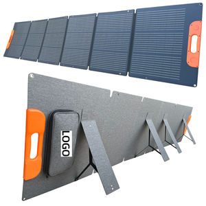 Station d'alimentation solaire portable pliable 300W pour extérieur, kit de production d'énergie léger et flexible en silicium monocristallin - Product Image 2