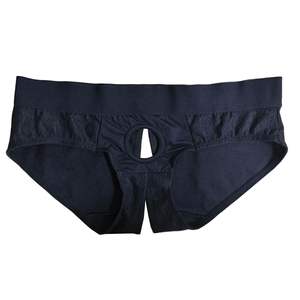 HM 2 couleurs 6 tailles différentes sangle sur gode O anneau dentelle entrejambe culotte slip Sexy ouvert entrejambe sous-vêtements lesbiens - Product Image 5