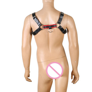 Imbracatura Bondage da <span class=keywords><strong>uomo</strong></span> in pelle sintetica per giocattoli BDSM-giocattoli sessuali a colori personalizzati - Product Image 2