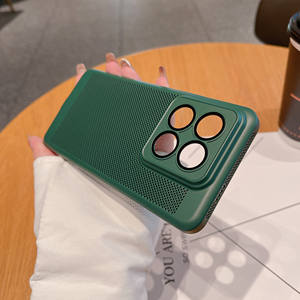 Coque de téléphone en treillis à Dissipation de la chaleur respirante pour <span class=keywords><strong>Xiaomi</strong></span> <span class=keywords><strong>11</strong></span> 12 13 <span class=keywords><strong>Ultra</strong></span> 14 Pro trous en maille creuse couverture PC avec Film d'objectif - Product Image 4